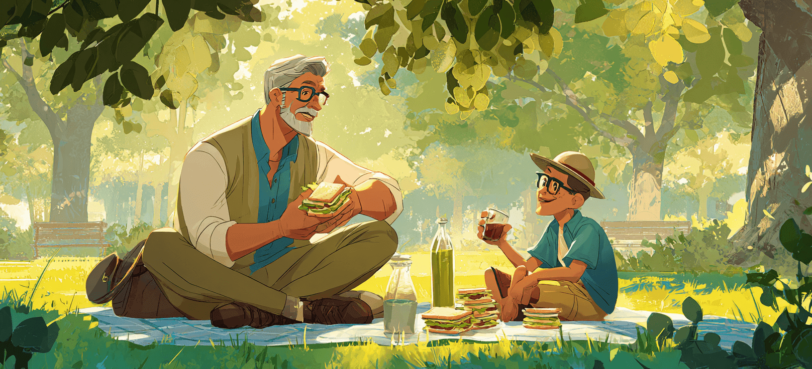 Día de picnic en el parque