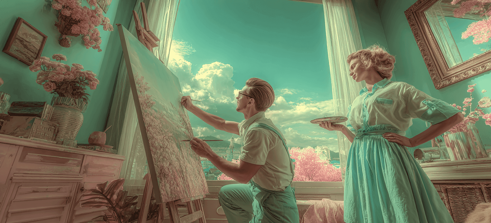 Noche de crear arte juntos