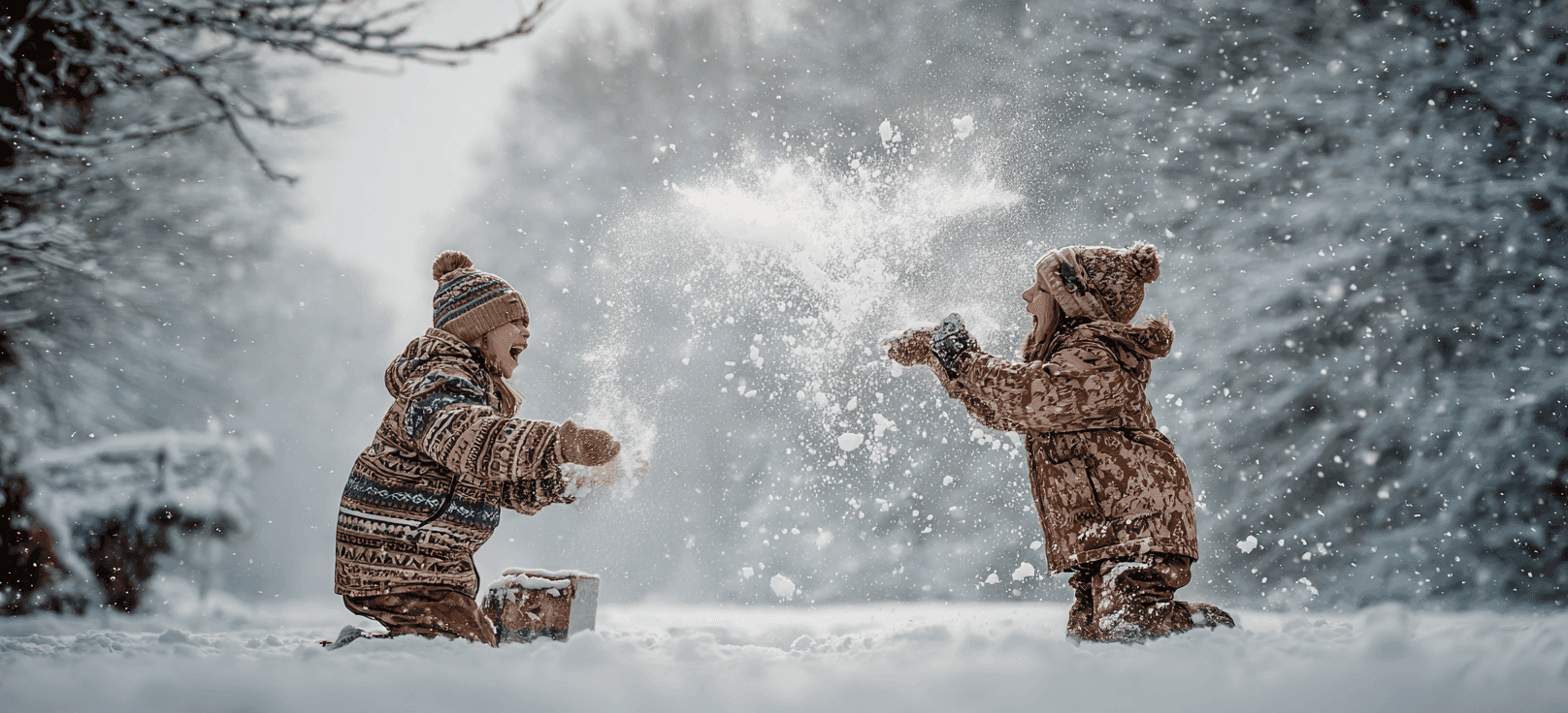 Epica battaglia a palle di neve