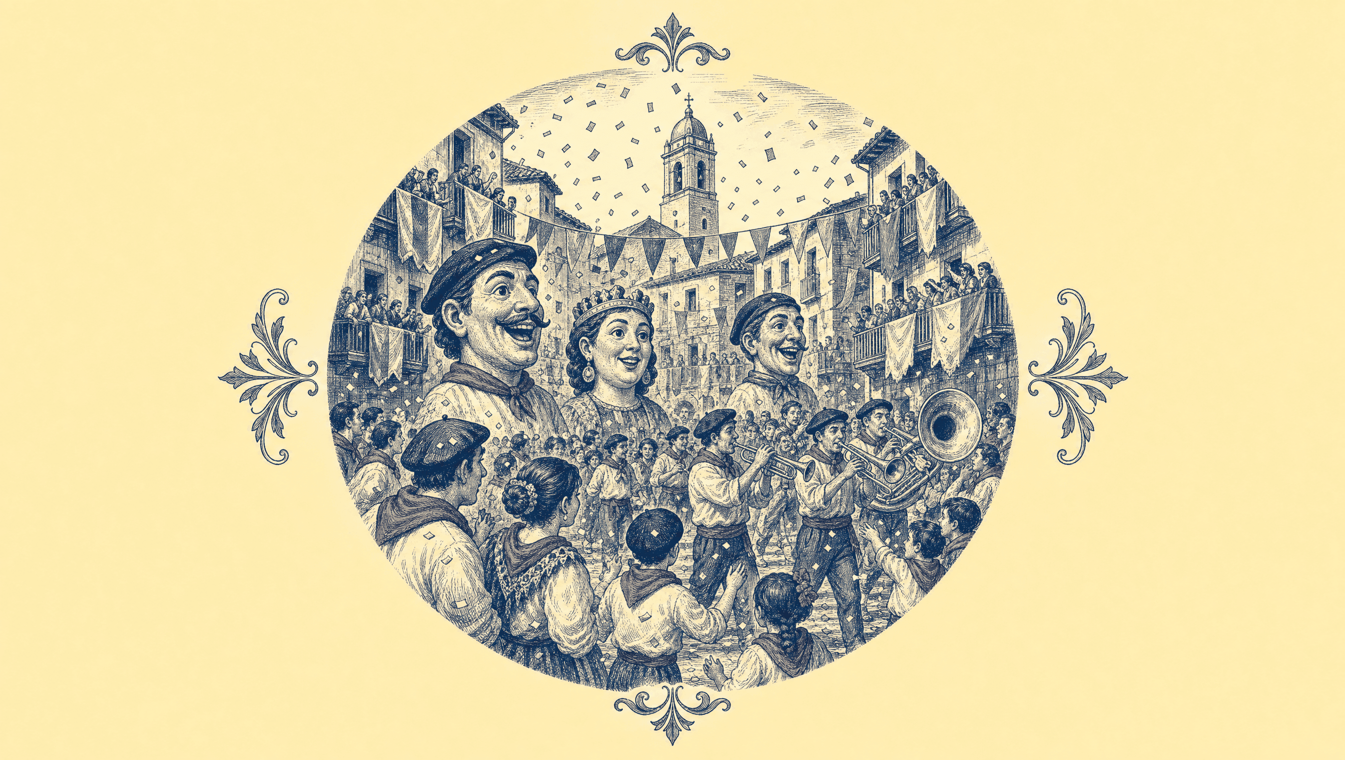 Giornata di festa in paese