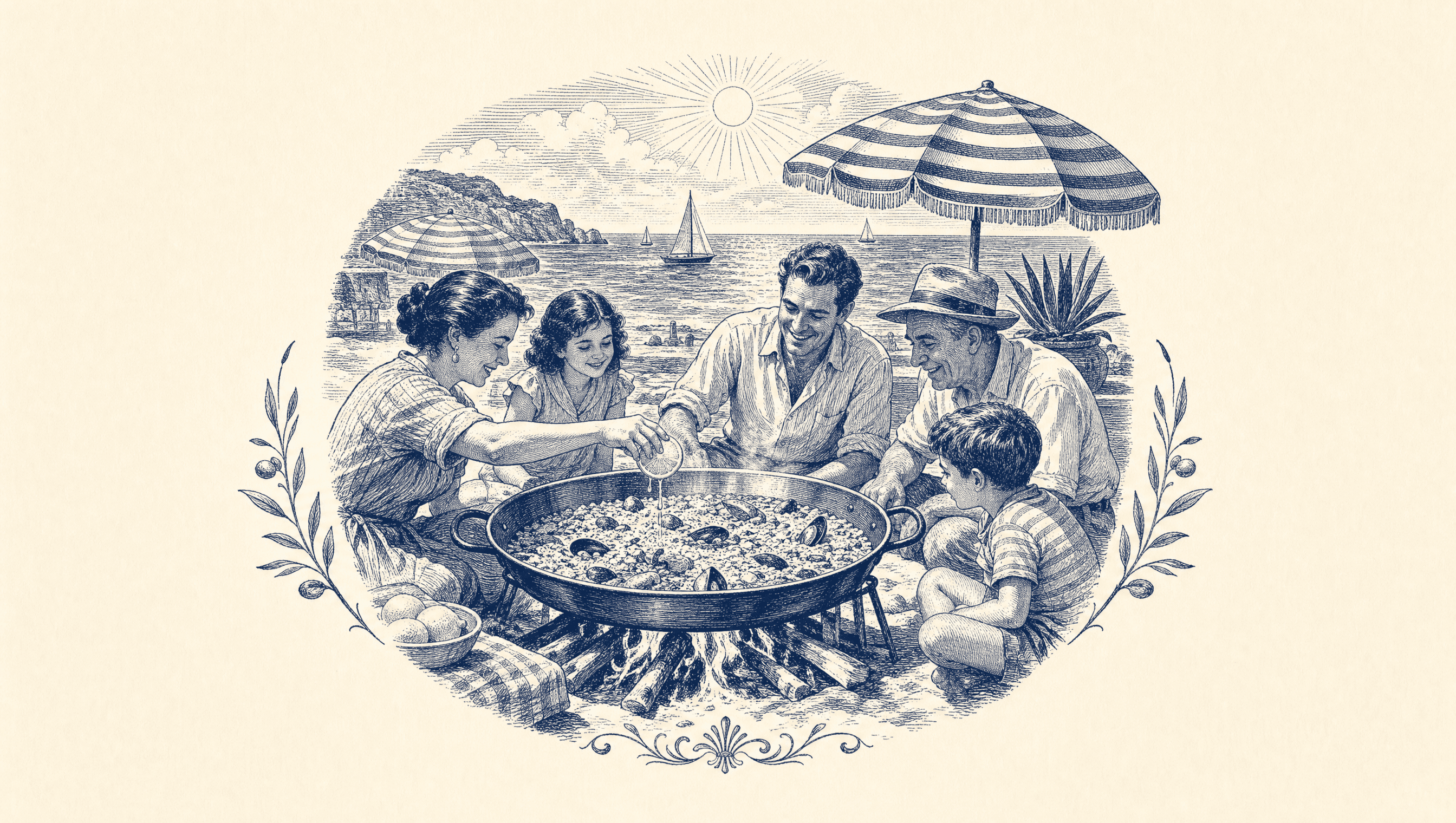 Giornata di paella in riva al mare