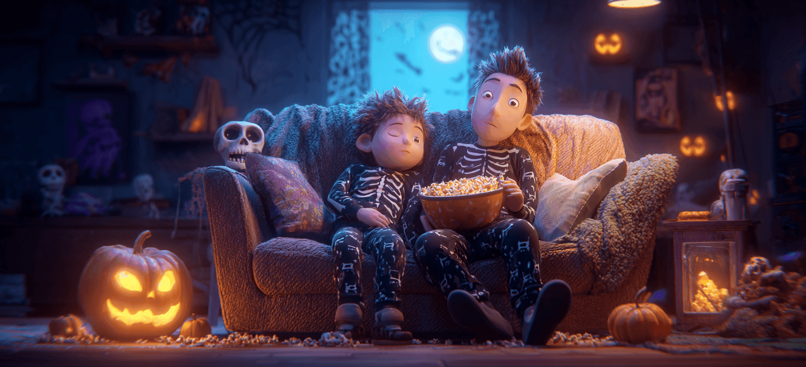Noche de cine de Halloween