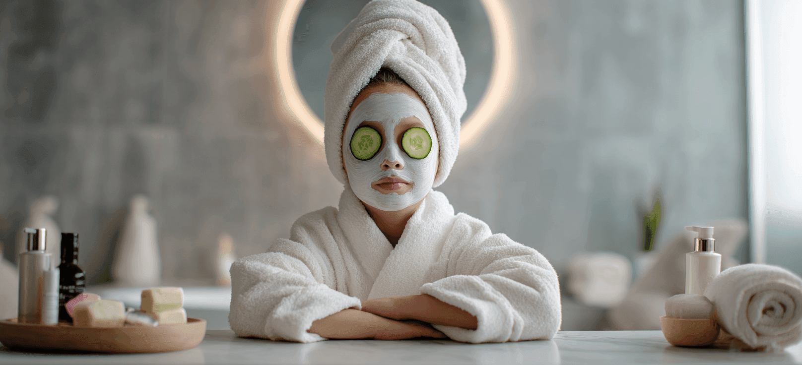 Sesión de spa glow-up