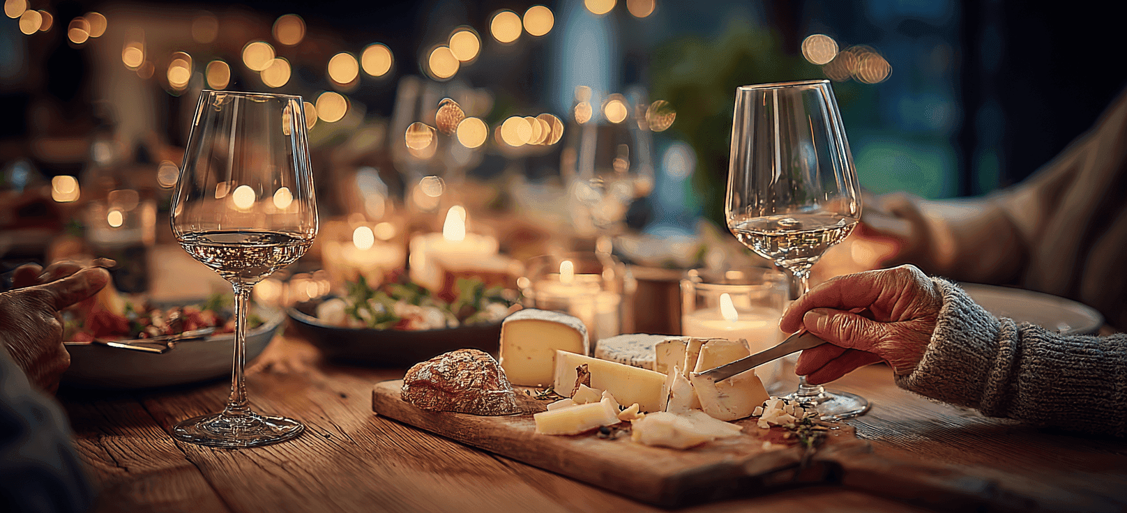 Serata di degustazione di vini o formaggi
