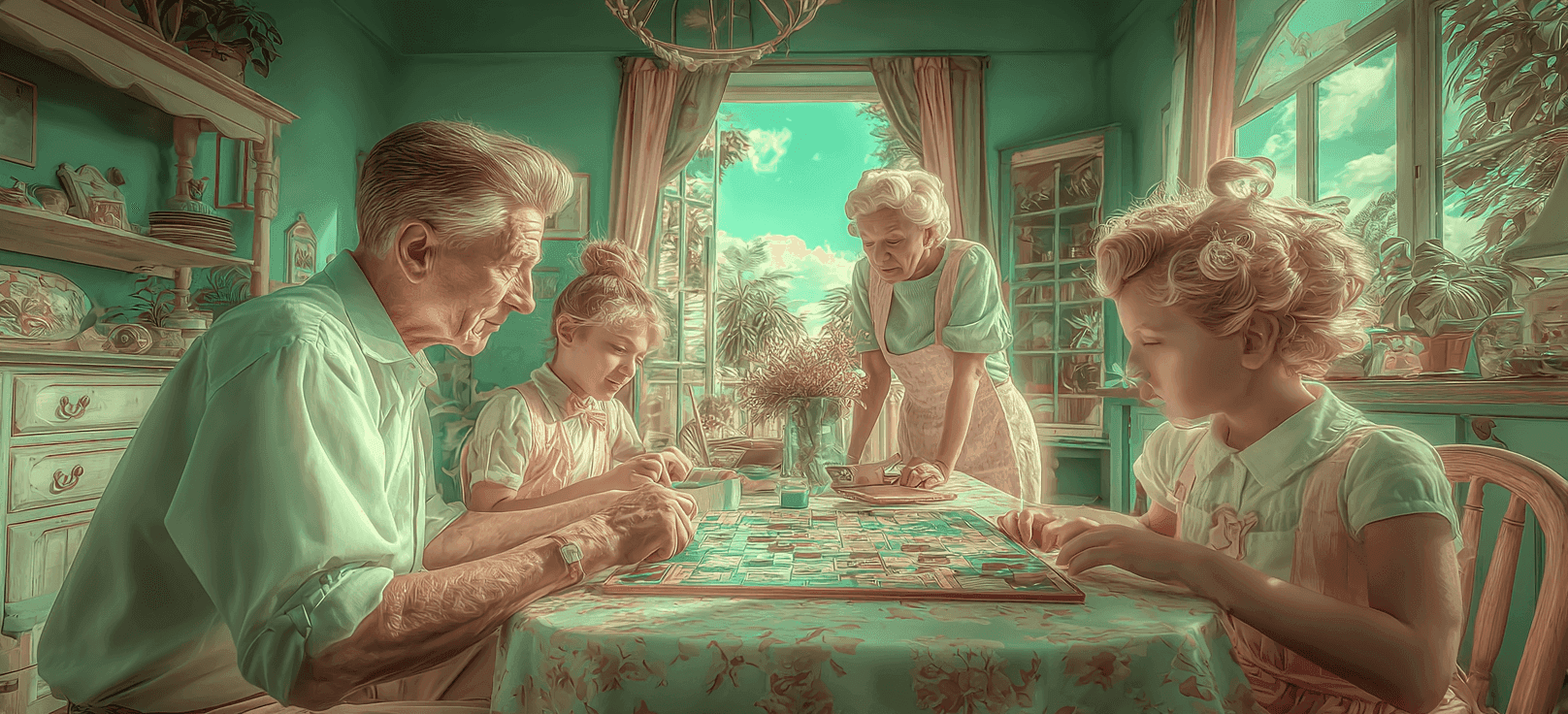 Serata di puzzle o giochi da tavolo