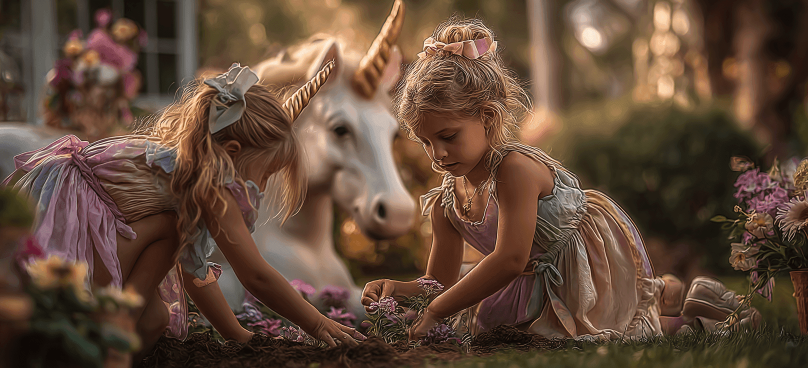 Creazione del giardino degli unicorni