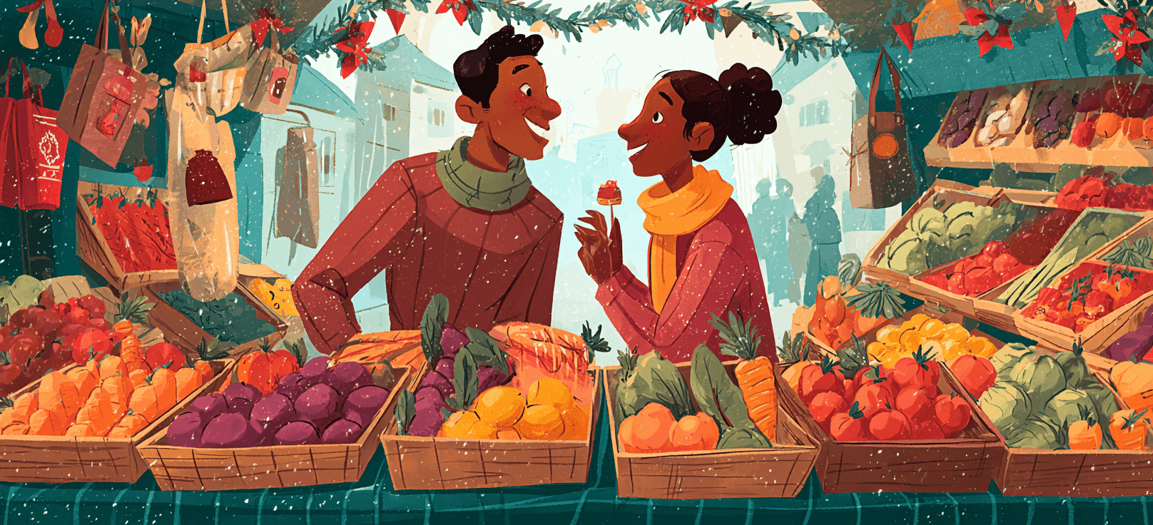 Aventure au marché gourmand