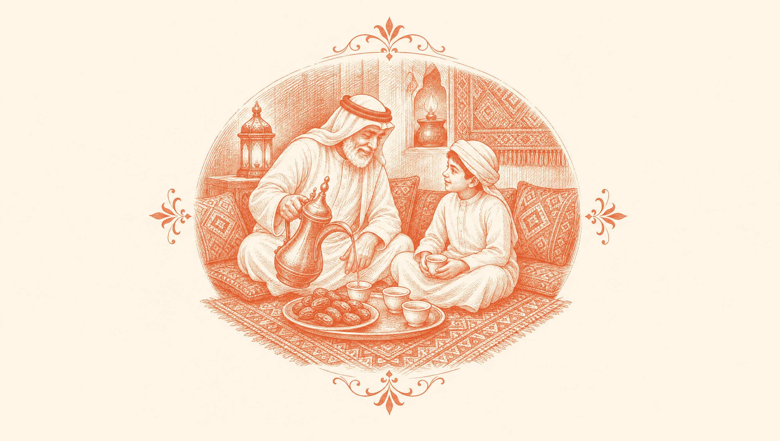 أمسية قهوة عربية في المجلس