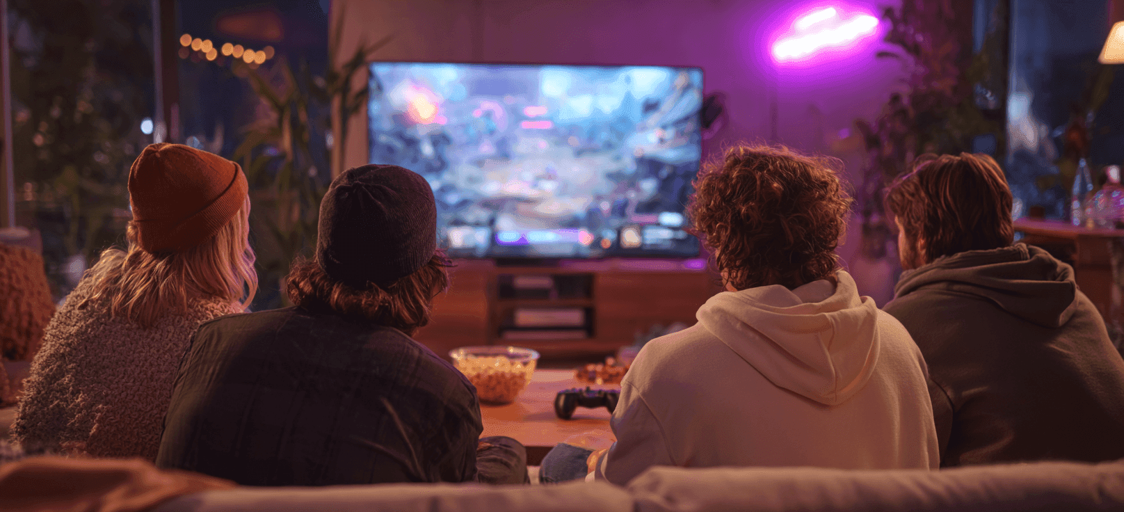 Soirée streaming privée de jeu vidéo