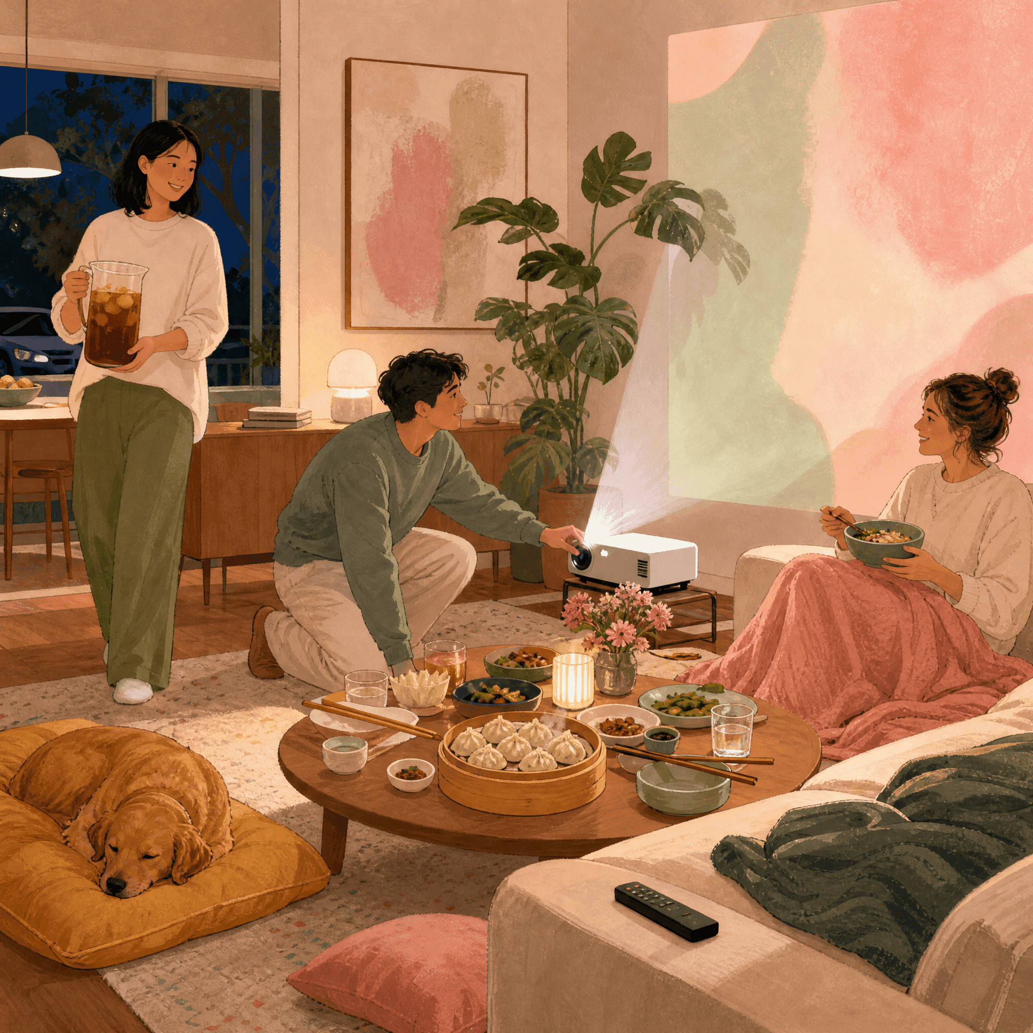 Foreign Film Night at Home