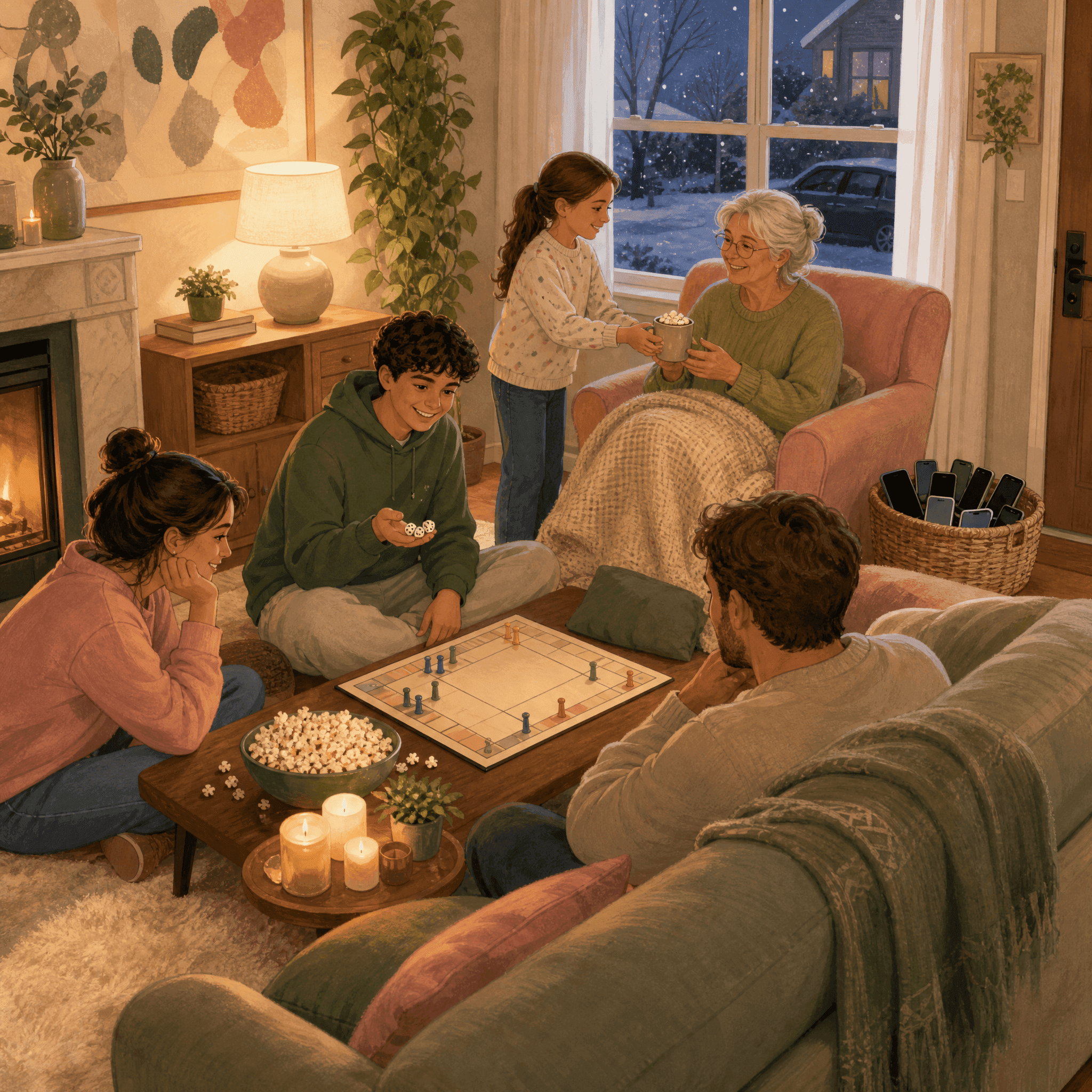 Tech-Free Family Game Night